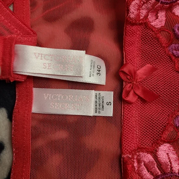 New Vintage Victoria's Secret Crazy Daisy Bra/ Panty Set 34C/sm 🌸 - Picture 8 of 11